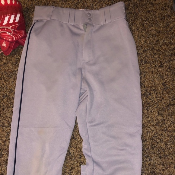 Majestic Pants Mens Grey Majestic Long Loose Baseball Pants Poshmark